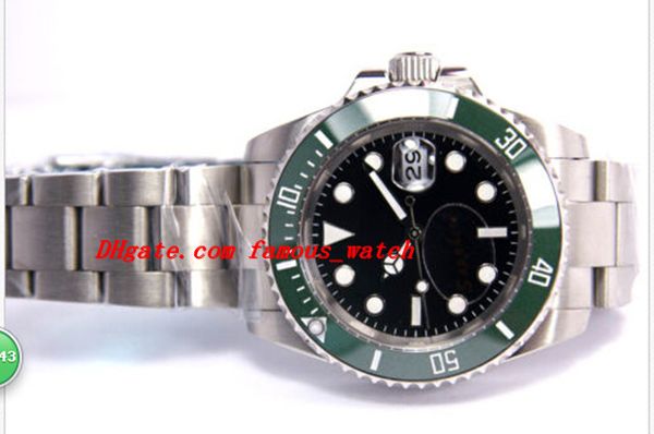 new luxury watches sapphire ceramic green bezel dial 16610 116610 automatic men's watch watches, Slivery;brown
new luxury watches sapphire ceramic green bezel dial 16610 116610 automatic men's watch watches, Slivery;brown