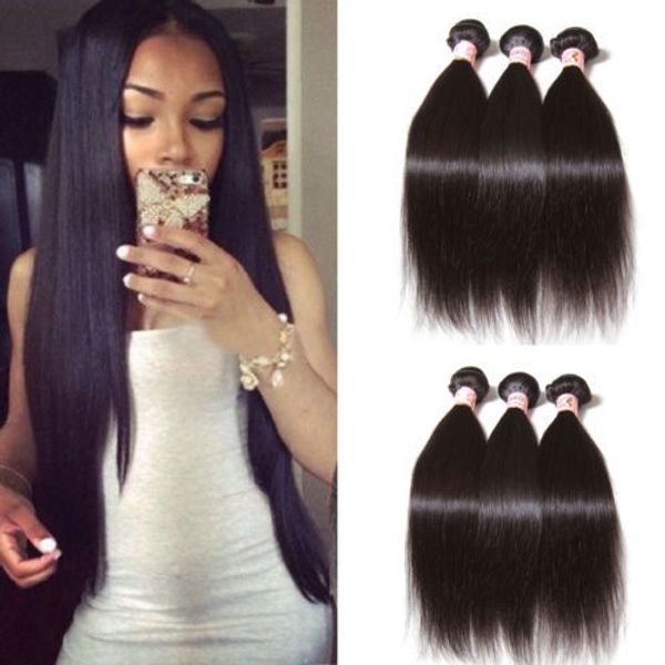 grade 7a brazilian peruvian indian malaysian hair extensions straight double weft no shedding no tangle durable 65g 5pcs, Black
grade 7a brazilian peruvian indian malaysian hair extensions straight double weft no shedding no tangle durable 65g 5pcs, Black