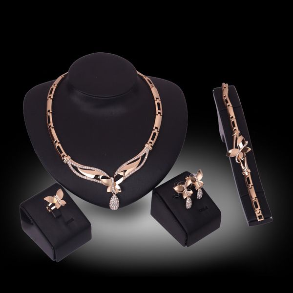 bracelet necklace earrings ring jewelry set exquisite elegant rhinestone 18k gold plated alloy flowers party jewelry 4-piece set js195, Slivery;golden
bracelet necklace earrings ring jewelry set exquisite elegant rhinestone 18k gold plated alloy flowers party jewelry 4-piece set js195, Slivery;golden