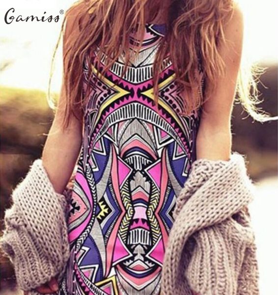 wholesale- gamiss 2017 summer style women new fashion vintage geometric print mini boho dress casual party beach dresses plus size, White;black
wholesale- gamiss 2017 summer style women new fashion vintage geometric print mini boho dress casual party beach dresses plus size, White;black