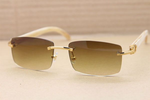 rimless white horn sunglasses men 8200758 size:56-18-140mm gold brown or silver brown, White;black
rimless white horn sunglasses men 8200758 size:56-18-140mm gold brown or silver brown, White;black