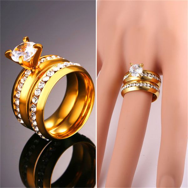 18k real gold plated couple rings with clear austrian rhinestones women/men eternal rings for engagement/wedding, Silver
18k real gold plated couple rings with clear austrian rhinestones women/men eternal rings for engagement/wedding, Silver