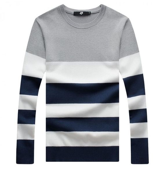 2016 new fashion sweater mens cultivate one's morality round collar stripe color casual men's clothing sweaters, White;black
2016 new fashion sweater mens cultivate one's morality round collar stripe color casual men's clothing sweaters, White;black