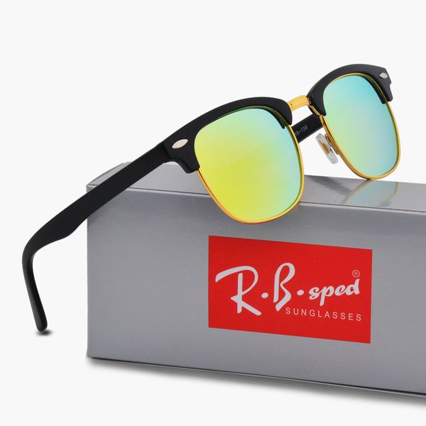 

новый бренд дизайнер поляризованные солнцезащитные очки светоотражающие спорт уф-защита поляроидные линзы модельер vintage солнцезащитные оч, White;black