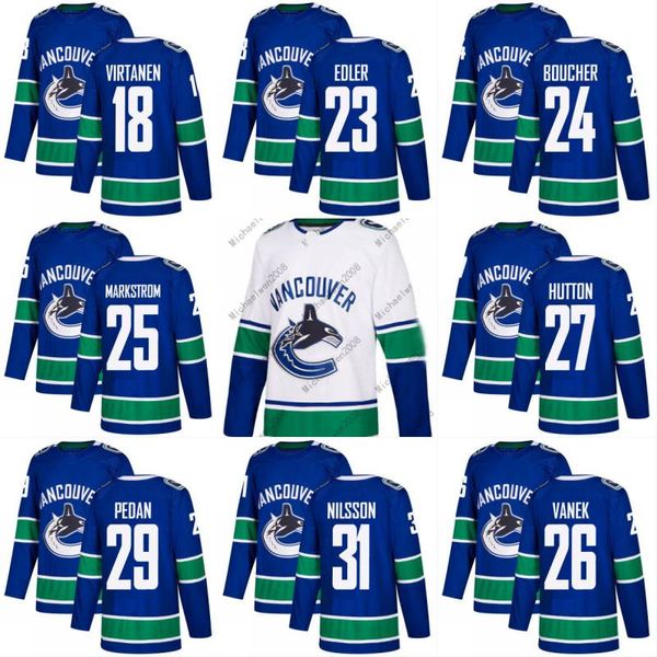 2017-2018 Season Vancouver Canucks Jersey Blank 18 Jake Virtanen 23 Alexander Edler 24 Reid Boucher 25 Jacob Markstrom Custom Hockey Jerseys
2017-2018 Season Vancouver Canucks Jersey Blank 18 Jake Virtanen 23 Alexander Edler 24 Reid Boucher 25 Jacob Markstrom Custom Hockey Jerseys