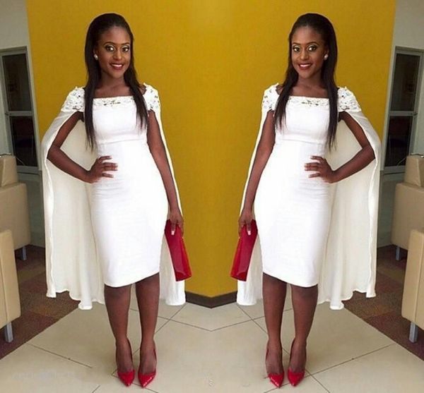 white lace appliques cap shoulder sheath evening prom dresses knee length short with wrap african homecoming party gowns vestidos de soiree, Black;red
white lace appliques cap shoulder sheath evening prom dresses knee length short with wrap african homecoming party gowns vestidos de soiree, Black;red