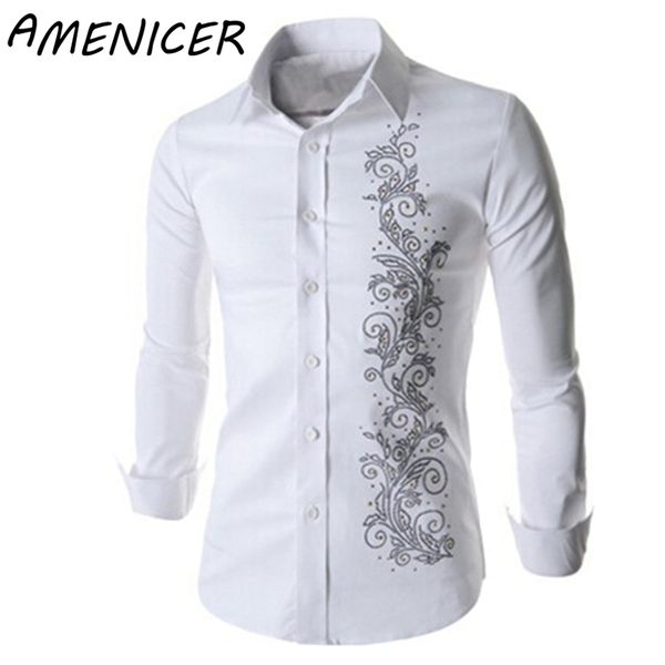wholesale- 2017 mens casual dress shirts black turn down collar print imported clothing chemise homme man fashion shirts, White;black
wholesale- 2017 mens casual dress shirts black turn down collar print imported clothing chemise homme man fashion shirts, White;black