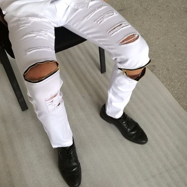 moomphya ripped jeans for men skinny distressed slim brand design biker hip hop jeans high street wear jeans knee with zip jeans, Blue
moomphya ripped jeans for men skinny distressed slim brand design biker hip hop jeans high street wear jeans knee with zip jeans, Blue