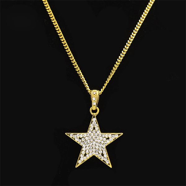 hip hop necklace gold silver plated star full cz bling pendant necklace 3mm 24inch rope cuba chain fashion jewelry for men and women
hip hop necklace gold silver plated star full cz bling pendant necklace 3mm 24inch rope cuba chain fashion jewelry for men and women