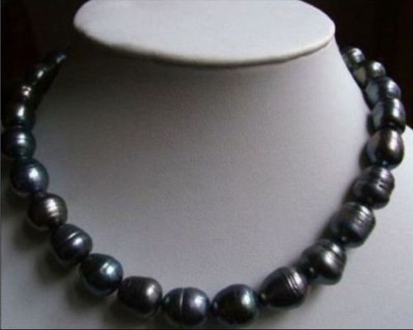 new products 11-13mm tahitian black baroque natural pearl necklace 18inch14k, Silver
new products 11-13mm tahitian black baroque natural pearl necklace 18inch14k, Silver