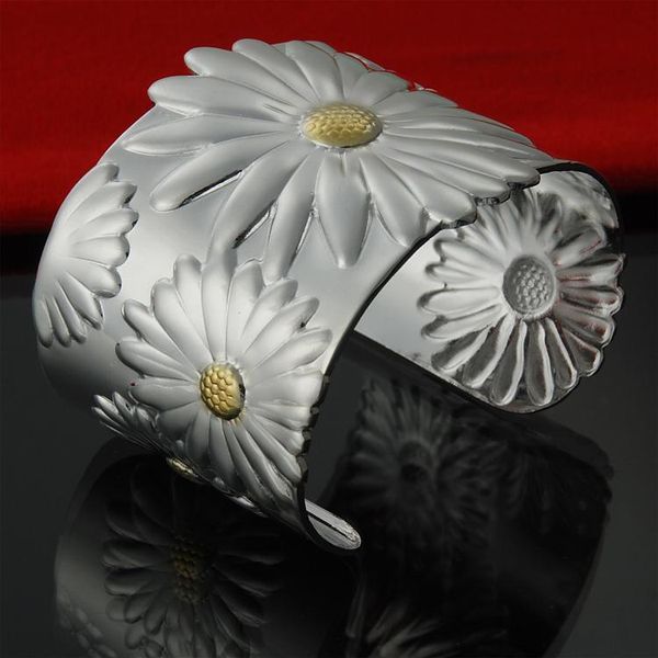 jewelry 925 sterling silver bangle bracelet sunflower charm bracelet for women fashion jewelry christmas gift, White
jewelry 925 sterling silver bangle bracelet sunflower charm bracelet for women fashion jewelry christmas gift, White