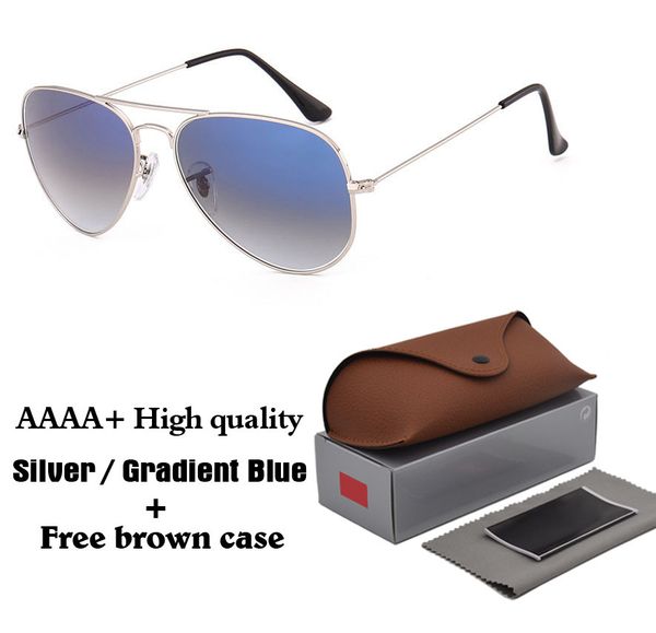 1pcs brand designer men women sunglasses pilot sun glasses metal frame gradient glass lenses oculos de sol with cases and box, White;black
1pcs brand designer men women sunglasses pilot sun glasses metal frame gradient glass lenses oculos de sol with cases and box, White;black