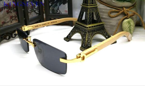 france sports rimless mens sunglasses wood gold bamboo vintage buffalo horn women sun glasses with box lunettes de soleil, White;black
france sports rimless mens sunglasses wood gold bamboo vintage buffalo horn women sun glasses with box lunettes de soleil, White;black