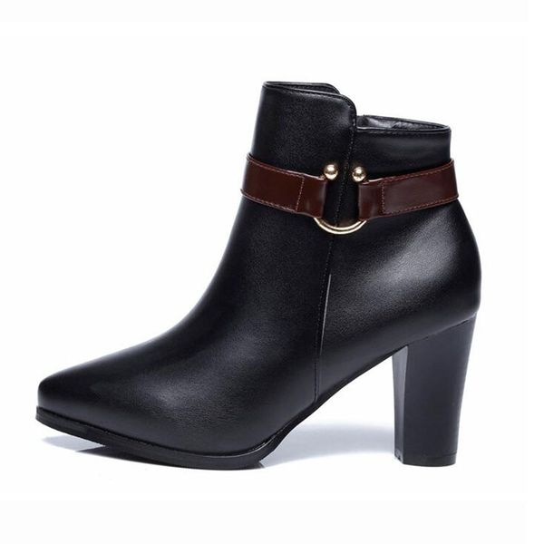 contracted style solid color black women wedding shoes back zipper pointed toe high heel boots shoes woman ankle boots
contracted style solid color black women wedding shoes back zipper pointed toe high heel boots shoes woman ankle boots