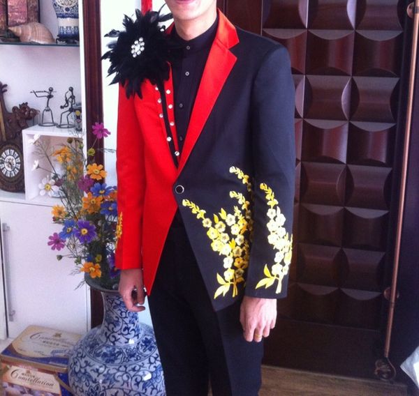wholesale-s-xxxl men's fashion new singer stage club red the host costumes bars nightclubs men clothes formal dress suit coat, White;black
wholesale-s-xxxl men's fashion new singer stage club red the host costumes bars nightclubs men clothes formal dress suit coat, White;black