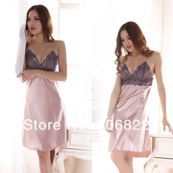 wholesale-2016 women ladies imitated silk braces dress lace sleepwear nightgown clothes, Black;red
wholesale-2016 women ladies imitated silk braces dress lace sleepwear nightgown clothes, Black;red