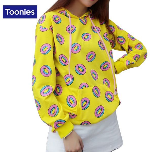 wholesale- women hoodies sweatshirt yellow cute donuts printed sportsuit big pocket design outsidetracksuit woman udaderas muje plus size, Black
wholesale- women hoodies sweatshirt yellow cute donuts printed sportsuit big pocket design outsidetracksuit woman udaderas muje plus size, Black
