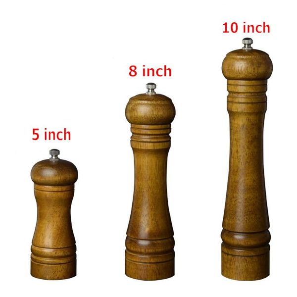 3 Size Oak Wood Kitchenware Best Adjustable Manual Pepper Mill Salt Mill Stainless Steel Salt And Pepper Grinder Spice Grinder D859L
3 Size Oak Wood Kitchenware Best Adjustable Manual Pepper Mill Salt Mill Stainless Steel Salt And Pepper Grinder Spice Grinder D859L