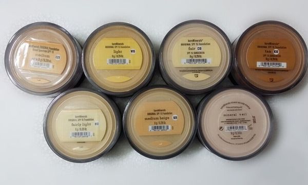 24PCS New Loose Powder Minerals Original SPF15 Foundation Makeup 9 colors 6/8/9g ePacket or China Register Air Mail Post FreeShipping
24PCS New Loose Powder Minerals Original SPF15 Foundation Makeup 9 colors 6/8/9g ePacket or China Register Air Mail Post FreeShipping