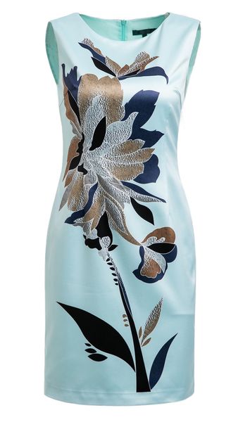 flower print women sheath dress round neck sleeveless casual dresses 084a672, Black;gray
flower print women sheath dress round neck sleeveless casual dresses 084a672, Black;gray