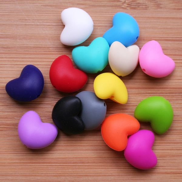 BPA free Silicone Teething Beads Silicone Food Grade 20mm Heart Shaped Beads for Teething Jewelry Chewable Teether Toy Wholesales
BPA free Silicone Teething Beads Silicone Food Grade 20mm Heart Shaped Beads for Teething Jewelry Chewable Teether Toy Wholesales