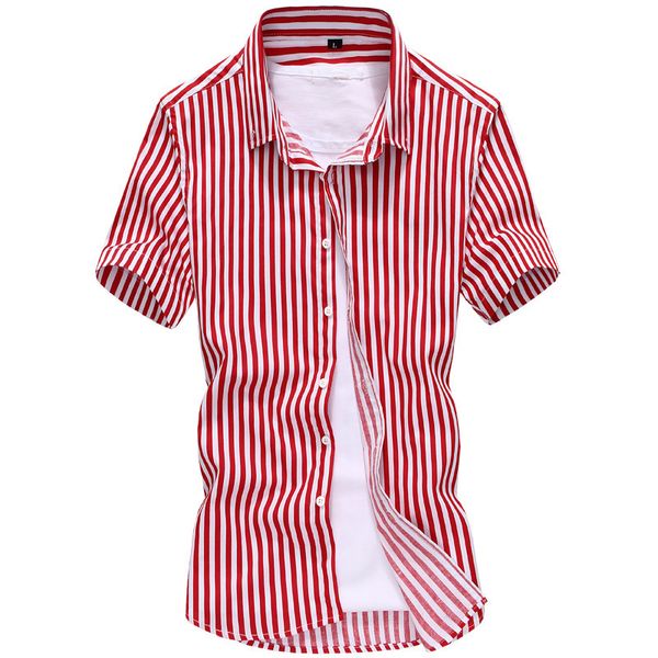 wholesale-2016 new short sleeve men shirts male casual shirts striped shirt men 3color plus size -5xl 266-d16, White;black
wholesale-2016 new short sleeve men shirts male casual shirts striped shirt men 3color plus size -5xl 266-d16, White;black