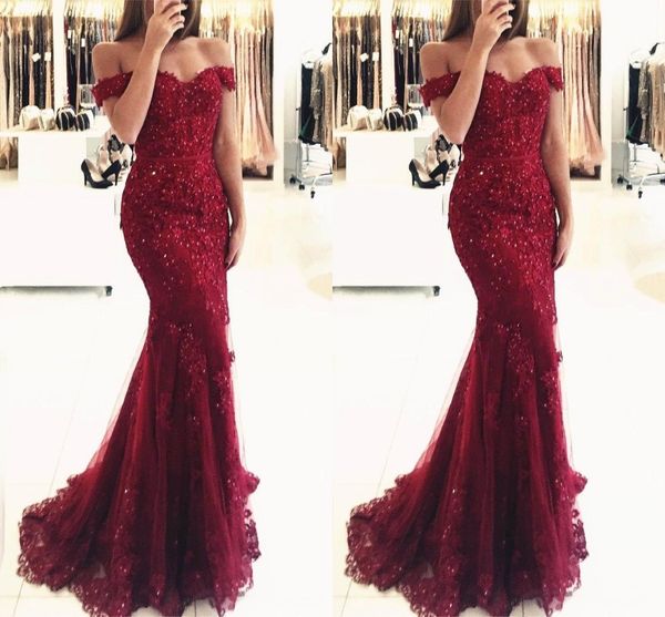 2017 hunter green burgundy red evening dresses off shoulder lace appliques beaded mermaid prom dresses plus size formal party gowns, Black;red
2017 hunter green burgundy red evening dresses off shoulder lace appliques beaded mermaid prom dresses plus size formal party gowns, Black;red