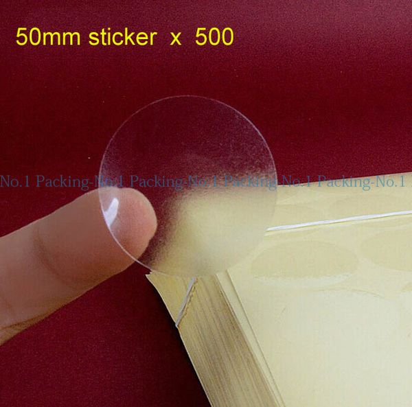 wholesale- 50mm transparent pvc stickers round clear sealing stickers 5cm round 500 stickers/lot
wholesale- 50mm transparent pvc stickers round clear sealing stickers 5cm round 500 stickers/lot