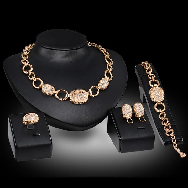earrings necklace bracelet ring jewelry set luxury exquisite women rhinestone 18k gold plated alloy oval wedding jewelry 4-piece set js186, Slivery;golden
earrings necklace bracelet ring jewelry set luxury exquisite women rhinestone 18k gold plated alloy oval wedding jewelry 4-piece set js186, Slivery;golden