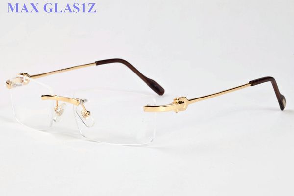 men women rectangle rimless glasses new fashion sport metal buffalo horn sunglasses clear lens lunettes de soleil come with box and cases, White;black
men women rectangle rimless glasses new fashion sport metal buffalo horn sunglasses clear lens lunettes de soleil come with box and cases, White;black
