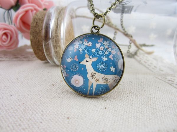 forest deer pendant necklace cabochons elk sweater chain necklace forest deer fashion charm jewelry sweater chain dhl, Silver
forest deer pendant necklace cabochons elk sweater chain necklace forest deer fashion charm jewelry sweater chain dhl, Silver
