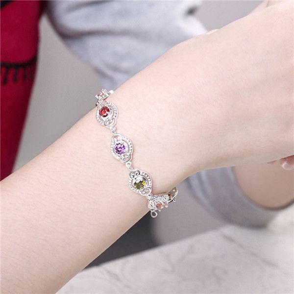 christmas gift 925 silver color stone bracelets dfmch427,new fashion sterling silver plate chain link gemstone bracelets high grade, Black
christmas gift 925 silver color stone bracelets dfmch427,new fashion sterling silver plate chain link gemstone bracelets high grade, Black