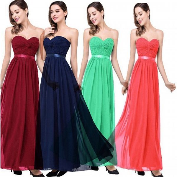 in stock a line bridesmaid dresses long simple dark red navy sweetheart chiffon evening party gowns with low back cps263, Blue;red
in stock a line bridesmaid dresses long simple dark red navy sweetheart chiffon evening party gowns with low back cps263, Blue;red