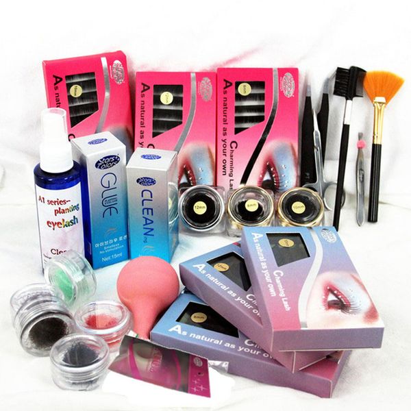 new pro hight quality style false eyelash eye lash extension kit glue gift full set with case makeup tool
new pro hight quality style false eyelash eye lash extension kit glue gift full set with case makeup tool