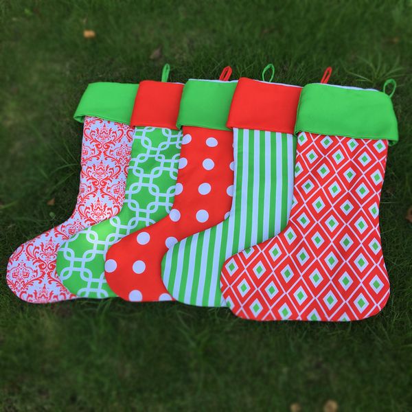 wholesale blanks xmas stocking santa gift bag stripe polka dots diamond print christmas stocking with red and green dom389
wholesale blanks xmas stocking santa gift bag stripe polka dots diamond print christmas stocking with red and green dom389