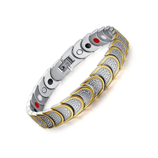 trends refined quality bio health men bracelet bangle stainless steel magnetic care jewelry gold color balance bracelets & bangles b862s, Black
trends refined quality bio health men bracelet bangle stainless steel magnetic care jewelry gold color balance bracelets & bangles b862s, Black
