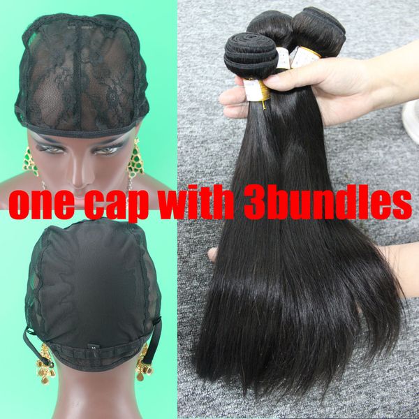 dhl shipping lace cap with adjustable strap on the back weave cap and 3 bundles brazilian hair wefts hair weaving, Black;brown
dhl shipping lace cap with adjustable strap on the back weave cap and 3 bundles brazilian hair wefts hair weaving, Black;brown