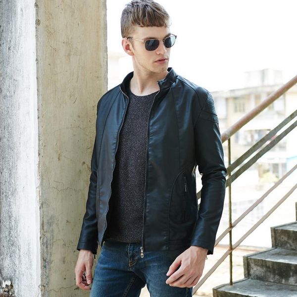 fall-new men's fashion casual men's leather jacket motorcycle jacket, brand design ing, Black
fall-new men's fashion casual men's leather jacket motorcycle jacket, brand design ing, Black