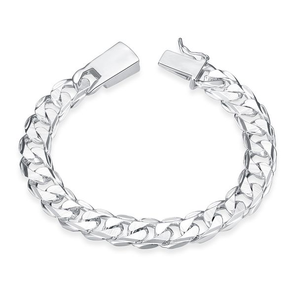 Серебряный Браслет Способа Заполнения Мужчины/Мальчики Стерлингового Серебра 925 
Серебряный Браслет Способа Заполнения Мужчины/Мальчики Стерлингового Серебра 925