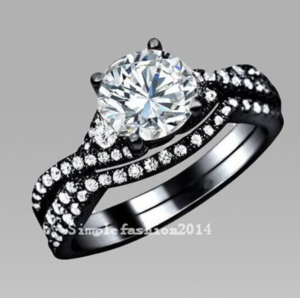 brand luxury jewelry z diamonique gem 10kt black gold filled 2 women wedding ring set sz 5-11 gift, Slivery;golden
brand luxury jewelry z diamonique gem 10kt black gold filled 2 women wedding ring set sz 5-11 gift, Slivery;golden
