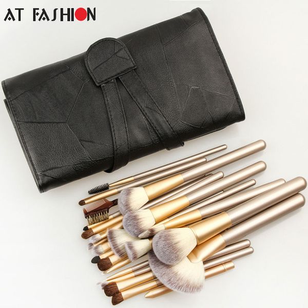 professional 24pcs makeup brushes set cosmetic make up tools set fan foundation powder brush eyeliner brushes with leather case
professional 24pcs makeup brushes set cosmetic make up tools set fan foundation powder brush eyeliner brushes with leather case