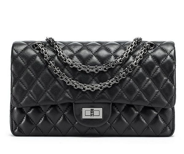Hotsale brand new superb quality women genuine lambskin Leather silver chain flap 26cm handbag Shoulder Bag tote purse dd03
Hotsale brand new superb quality women genuine lambskin Leather silver chain flap 26cm handbag Shoulder Bag tote purse dd03