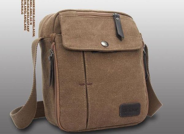 Mens Canvas Leather Satchel School Military retro Shoulder Bag Messenger Bag multi-function casual style for men
Mens Canvas Leather Satchel School Military retro Shoulder Bag Messenger Bag multi-function casual style for men