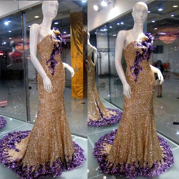 gold&purple sequins flower floor length mermaid celebrity gowns plus size party dress mermaid prom evening dresses for women, Black
gold&purple sequins flower floor length mermaid celebrity gowns plus size party dress mermaid prom evening dresses for women, Black