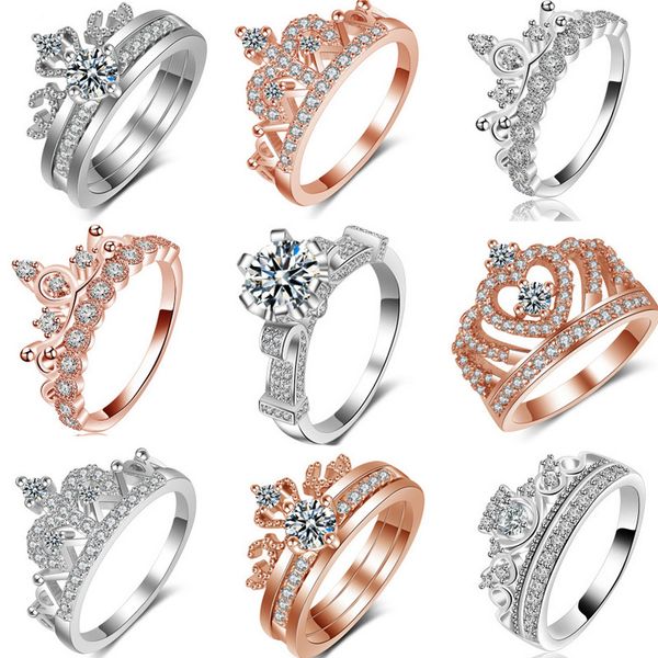 2017 rose gold crown cz rings, fashion rendezvous crown rings jewelry wholesale jewelry, Silver
2017 rose gold crown cz rings, fashion rendezvous crown rings jewelry wholesale jewelry, Silver