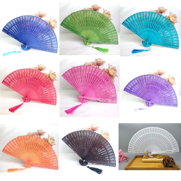 chinese style wedding favors gift fans candy color hollow-out sandalwood folding cutout wood hand craft fan with tassel
chinese style wedding favors gift fans candy color hollow-out sandalwood folding cutout wood hand craft fan with tassel
