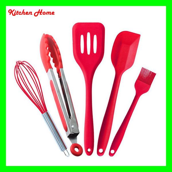 5pcs silicone baking tools set with stainless steel handle for nonstick pots heat resistant baking tools
5pcs silicone baking tools set with stainless steel handle for nonstick pots heat resistant baking tools