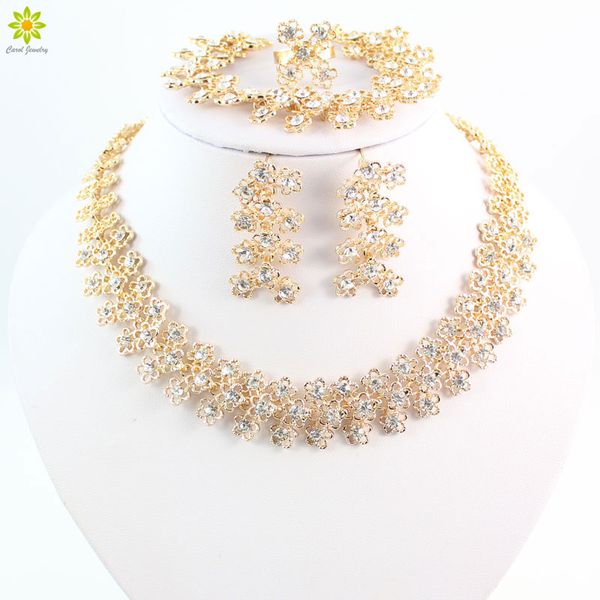 jewelry sets for women gold plated clear crystal party wedding necklace bangle earrings ring wedding dress accessories costume, Slivery;golden
jewelry sets for women gold plated clear crystal party wedding necklace bangle earrings ring wedding dress accessories costume, Slivery;golden