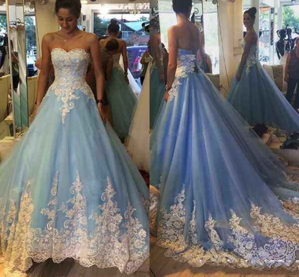 2019 небесно-голубые платья quinceanera милая принцесса аппликации нижняя часть спины поезд вечерние платья на заказ, Blue;red
2019 небесно-голубые платья quinceanera милая принцесса аппликации нижняя часть спины поезд вечерние платья на заказ, Blue;red