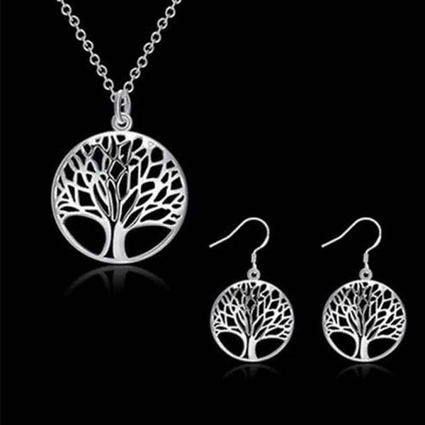 wholesale 925 silver plated living tree of life pendant necklace fit 18inch o chain or earrings bracelet ring for women girl jewery set, Black
wholesale 925 silver plated living tree of life pendant necklace fit 18inch o chain or earrings bracelet ring for women girl jewery set, Black